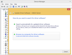 CH340 Windows 8 driver installation step 2